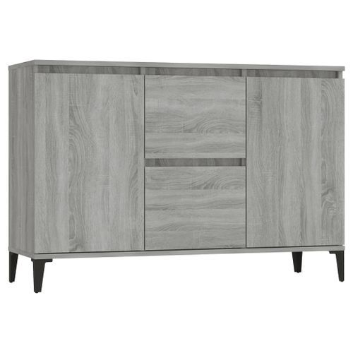 Buffet Sonoma gris 104x35x70 cm Bois d'ingénierie - Photo n°2; ?>