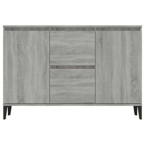 Buffet Sonoma gris 104x35x70 cm Bois d'ingénierie - Photo n°3; ?>