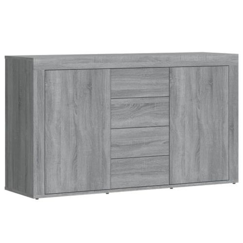 Buffet Sonoma gris 120x36x69 cm Bois d'ingénierie - Photo n°2; ?>