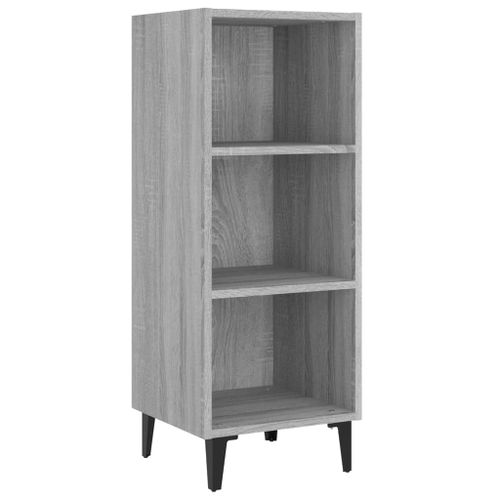 Buffet Sonoma gris 34,5x32,5x90 cm Bois d'ingénierie - Photo n°2; ?>