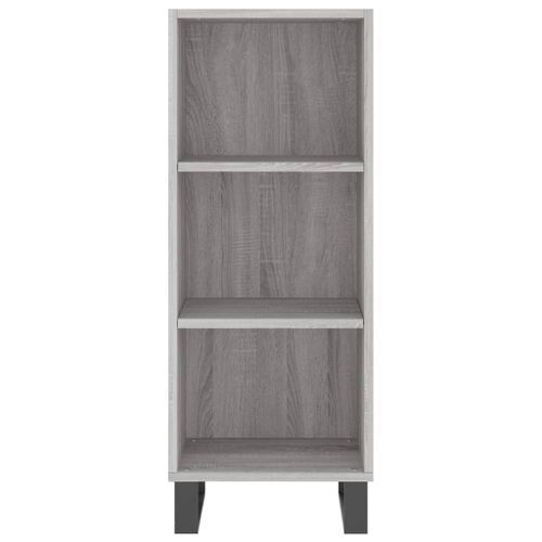 Buffet sonoma gris 34,5x32,5x90 cm bois d'ingénierie - Photo n°3; ?>