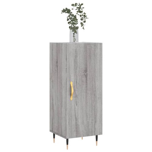 Buffet Sonoma gris 34,5x34x90 cm Bois d'ingénierie - Photo n°3; ?>