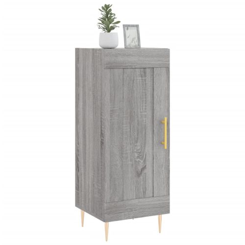 Buffet Sonoma gris 34,5x34x90 cm Bois d'ingénierie - Photo n°3; ?>