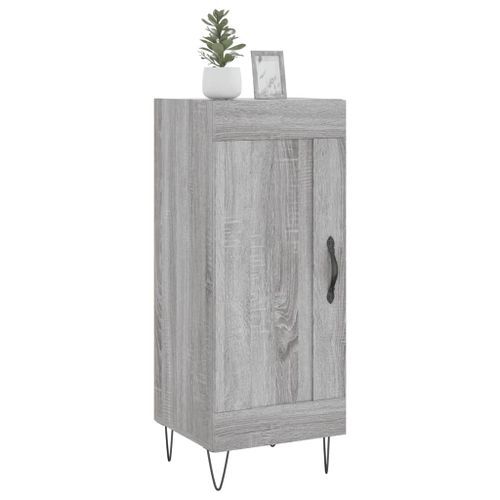 Buffet Sonoma gris 34,5x34x90 cm Bois d'ingénierie - Photo n°3; ?>