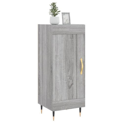 Buffet Sonoma gris 34,5x34x90 cm Bois d'ingénierie - Photo n°3; ?>