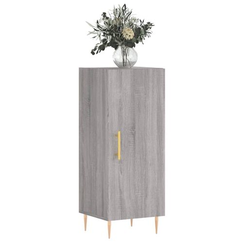 Buffet Sonoma gris 34,5x34x90 cm Bois d'ingénierie - Photo n°3; ?>