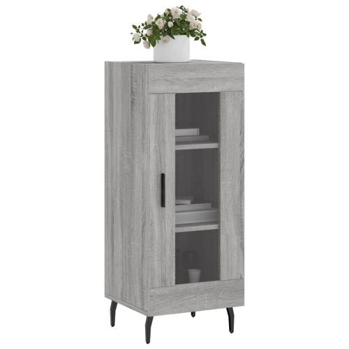 Buffet Sonoma gris 34,5x34x90 cm Bois d'ingénierie - Photo n°3; ?>