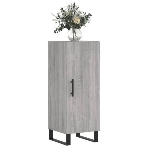 Buffet Sonoma gris 34,5x34x90 cm Bois d'ingénierie - Photo n°3; ?>