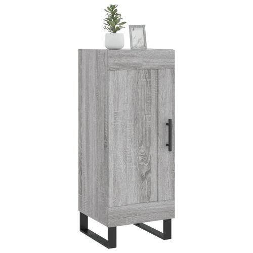 Buffet Sonoma gris 34,5x34x90 cm Bois d'ingénierie - Photo n°3; ?>