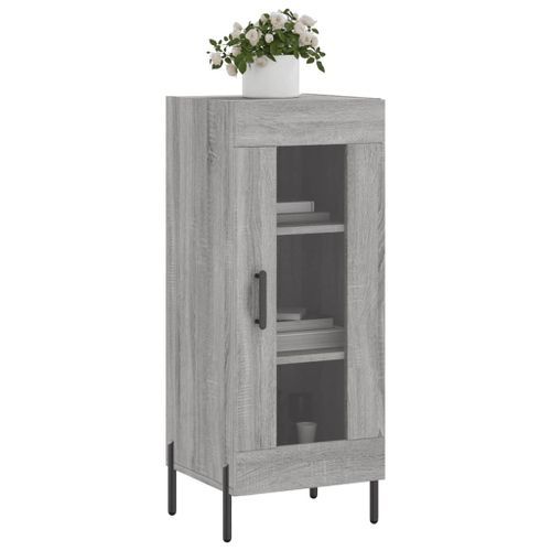 Buffet Sonoma gris 34,5x34x90 cm Bois d'ingénierie - Photo n°3; ?>