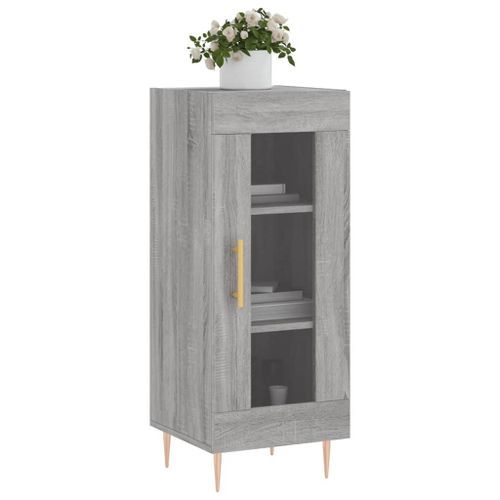 Buffet Sonoma gris 34,5x34x90 cm Bois d'ingénierie - Photo n°3; ?>