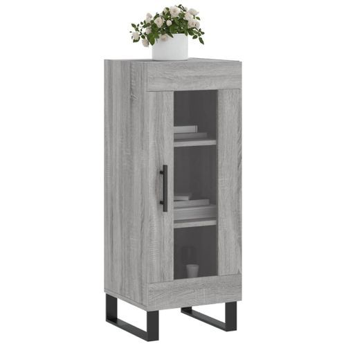 Buffet Sonoma gris 34,5x34x90 cm Bois d'ingénierie - Photo n°3; ?>