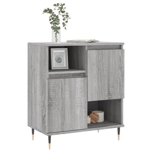 Buffet Sonoma gris 60x35x70 cm Bois d'ingénierie - Photo n°3; ?>