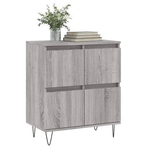 Buffet Sonoma gris 60x35x70 cm Bois d'ingénierie - Photo n°3; ?>