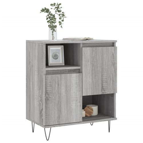 Buffet Sonoma gris 60x35x70 cm Bois d'ingénierie - Photo n°3; ?>