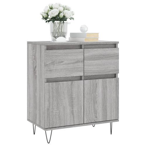 Buffet Sonoma gris 60x35x70 cm Bois d'ingénierie - Photo n°3; ?>