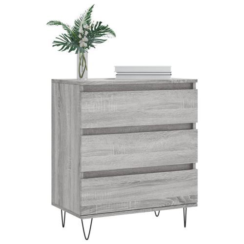 Buffet Sonoma gris 60x35x70 cm Bois d'ingénierie - Photo n°3; ?>