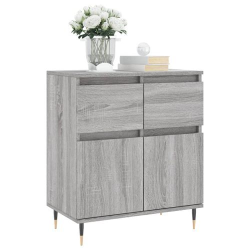 Buffet Sonoma gris 60x35x70 cm Bois d'ingénierie - Photo n°3; ?>