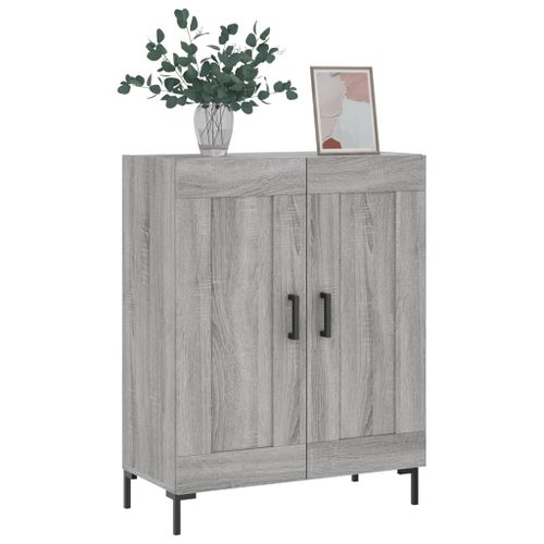 Buffet sonoma gris 69,5x34x90 cm bois d'ingénierie - Photo n°3; ?>