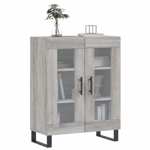 Buffet sonoma gris 69,5x34x90 cm bois d'ingénierie - Photo n°3; ?>