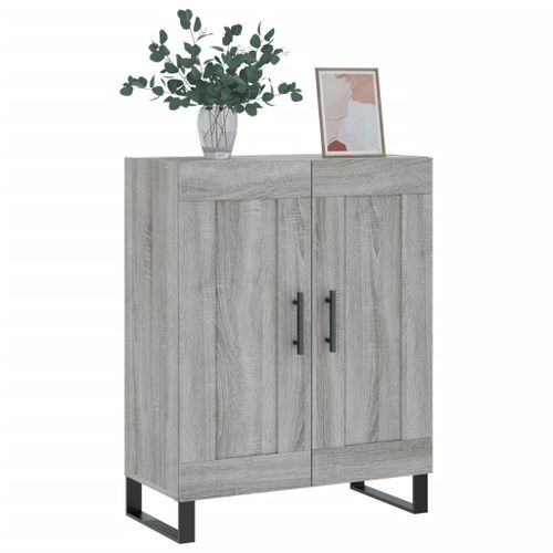 Buffet sonoma gris 69,5x34x90 cm bois d'ingénierie - Photo n°3; ?>