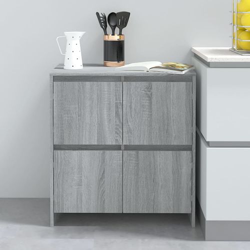 Buffet Sonoma gris 70x41x75 cm Bois d'ingénierie - Photo n°2; ?>