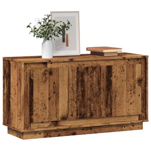 Buffet vieux bois 102x35x55 cm bois d'ingénierie - Photo n°3; ?>