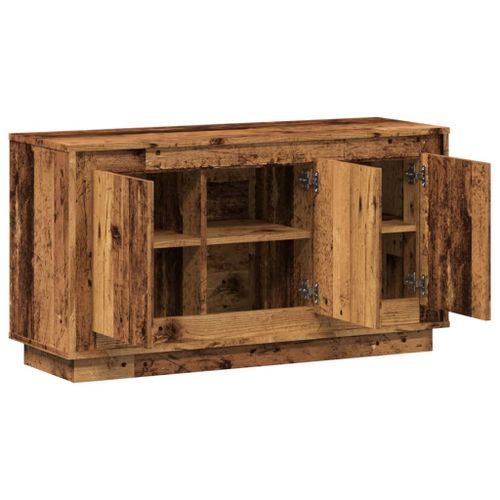 Buffet vieux bois 102x35x55 cm bois d'ingénierie - Photo n°2; ?>