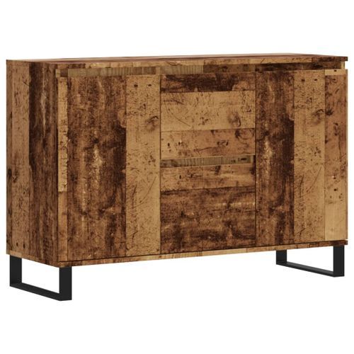 Buffet vieux bois 104x35x70 cm bois d’ingénierie - Photo n°2; ?>