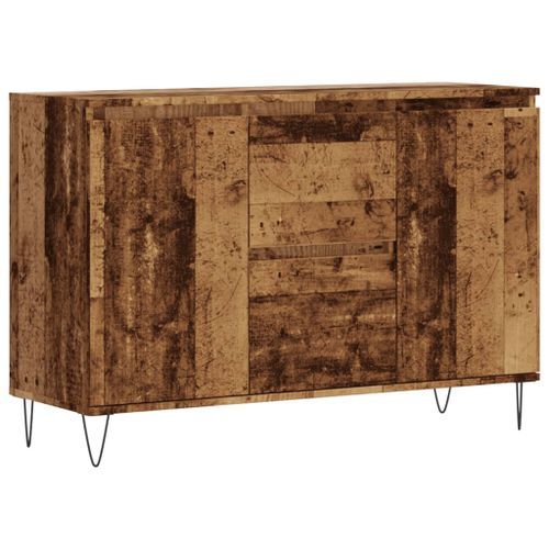 Buffet vieux bois 104x35x70 cm bois d’ingénierie - Photo n°2; ?>