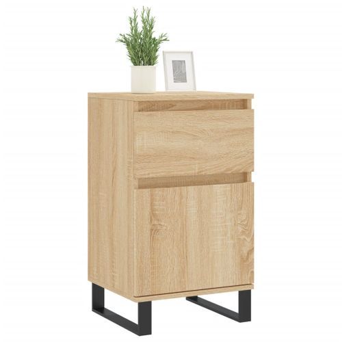 Buffets 2 pcs chêne sonoma 40x35x70 cm bois d'ingénierie - Photo n°3; ?>