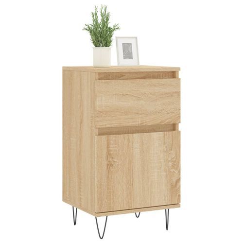 Buffets 2 pcs chêne sonoma 40x35x70 cm bois d'ingénierie - Photo n°3; ?>