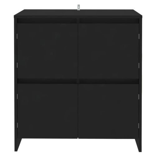 Buffets 2 pcs Noir 70x41x75 cm - Photo n°3; ?>