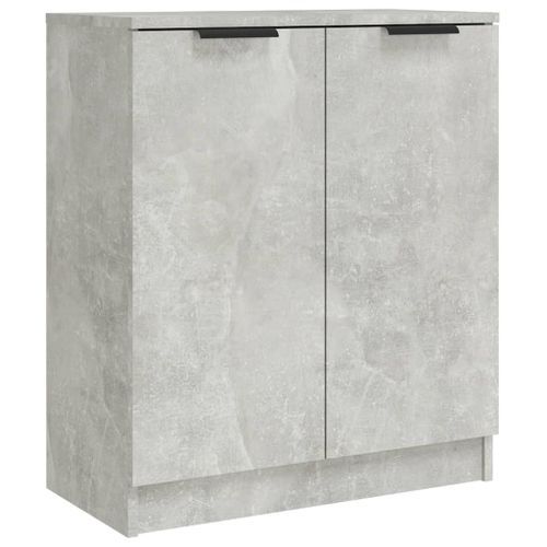 Buffets 3 pcs Gris béton Bois d'ingénierie 2 - Photo n°3; ?>