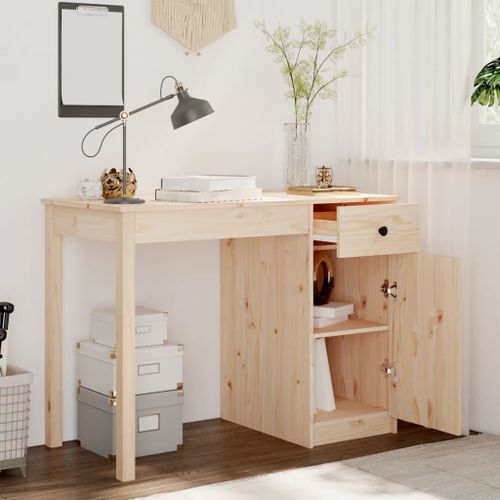 Bureau 100x50x75 cm Bois massif de pin - Photo n°3; ?>