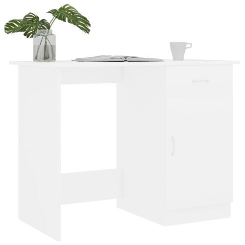 Bureau Blanc 100 x 50 x 76 cm - Photo n°2; ?>