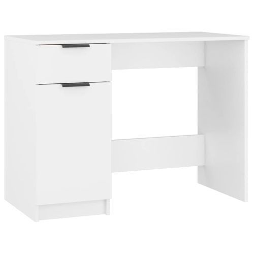 Bureau Blanc 100x50x75 cm Bois d'ingénierie - Photo n°2; ?>