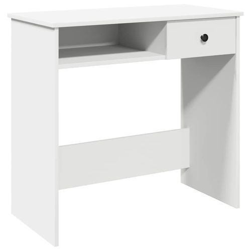 Bureau Blanc 80x40x75 cm Bois d'ingénierie - Photo n°2; ?>