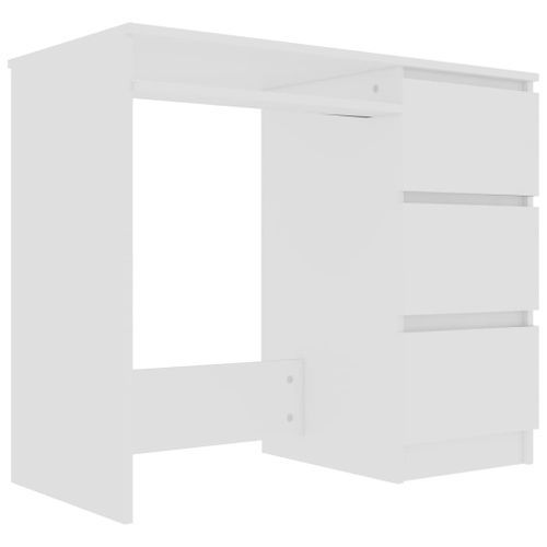 Bureau Blanc 90x45x76 cm - Photo n°3; ?>