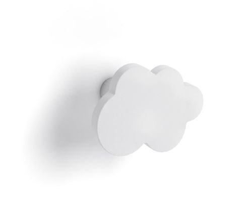 Bureau blanc pieds naturel et poignée nuage blanc - Photo n°2; ?>