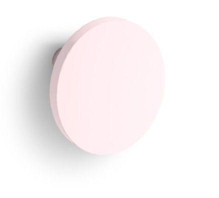 Bureau bois clair pieds blanc et poignée rond rose - Photo n°2; ?>