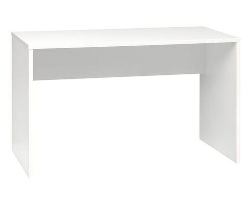 Bureau bois mélaminé blanc mat Nyou L 138 cm - Photo n°2; ?>