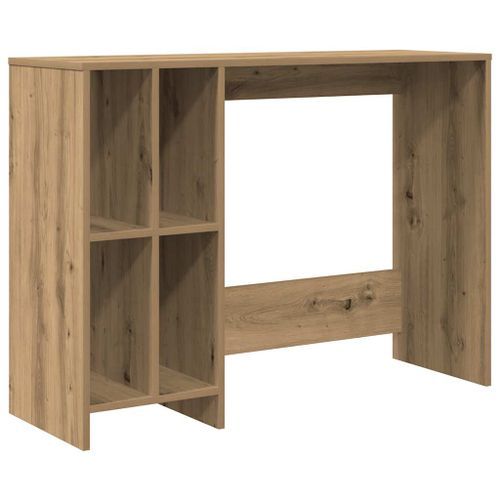 Bureau chêne artisanal 102,5x35x75 cm bois d'ingénierie - Photo n°2; ?>