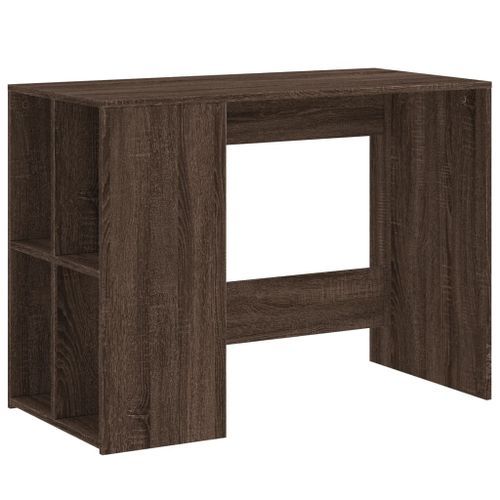 Bureau chêne marron 102x50x75 cm bois d'ingénierie - Photo n°2; ?>