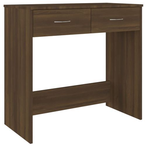 Bureau Chêne marron 80x40x75 cm Bois d'ingénierie - Photo n°2; ?>