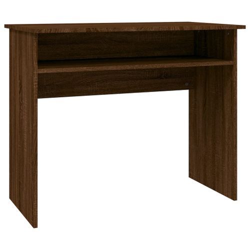 Bureau Chêne marron 90x50x74 cm Bois d'ingénierie - Photo n°2; ?>