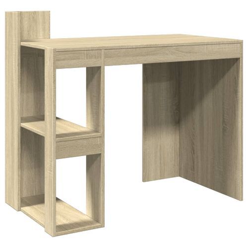 Bureau chêne sonoma 103,5x56,5x94 cm bois d'ingénierie - Photo n°2; ?>