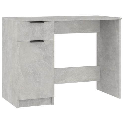 Bureau Gris béton 100x50x75 cm Bois d'ingénierie - Photo n°2; ?>