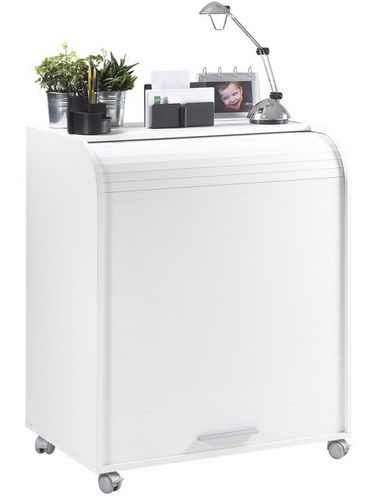 Bureau informatique blanc à rideau imprimé zonk pow Must 80 cm - Photo n°3; ?>