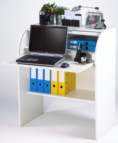 Bureau informatique blanc imprimé drapeau Anglais Coach - Photo n°2; ?>